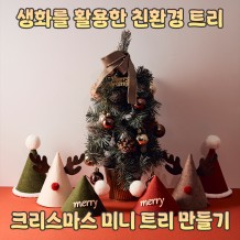 생화를 활용한 친환경 트리 '크리스마스 미니 트리 만들기'