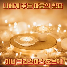나에게 주는 마음의 쉼표 '미니 크리스마스 오브제'